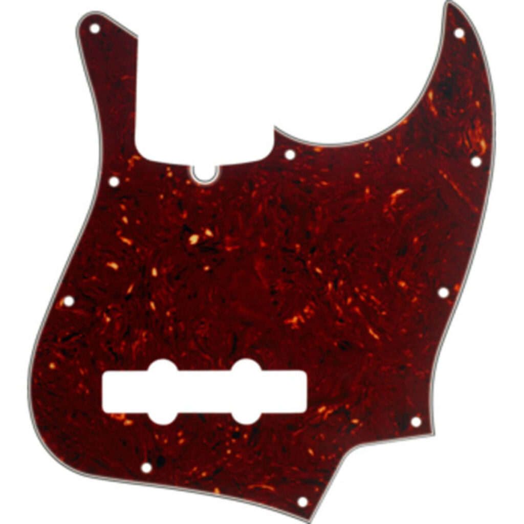 Fender 10-Hole Contemporary Jazz Bass Pickguard 4-Ply Tortoise Shell
