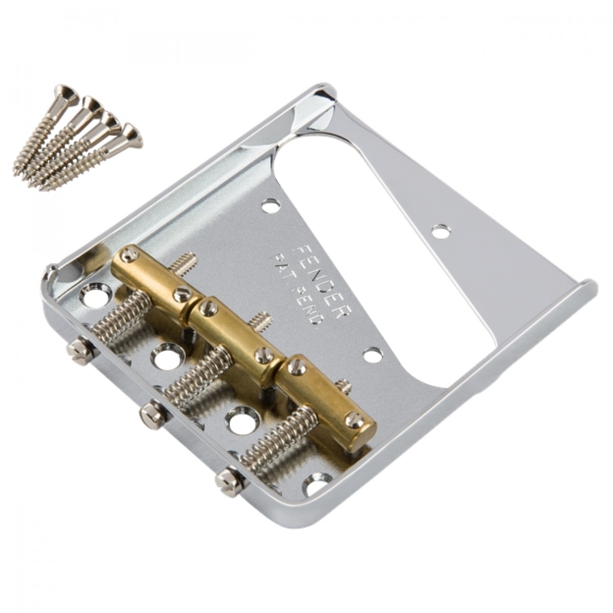 Fender 3-Saddle American Vintage Telecaster Bridge Assembly Chrome - Image 1