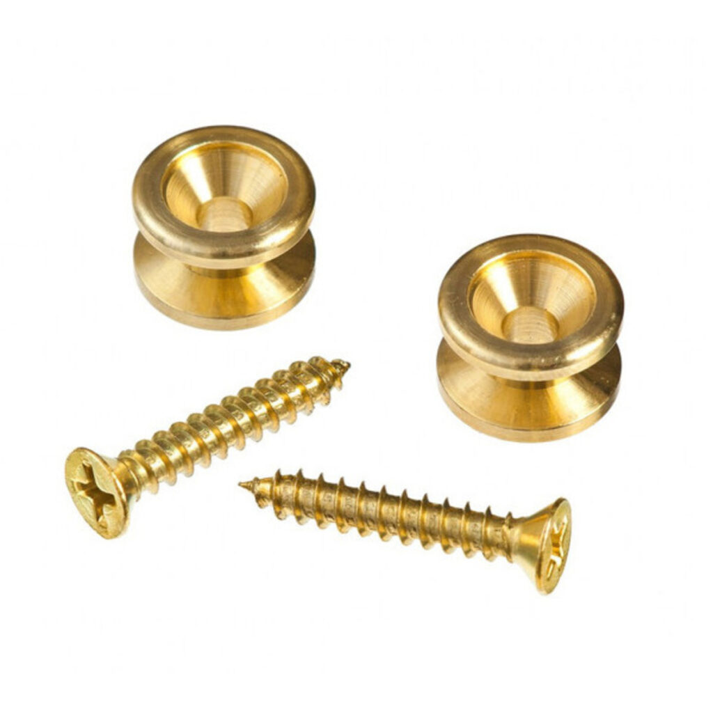DAddario Solid Brass End Pins Brass (Pair)