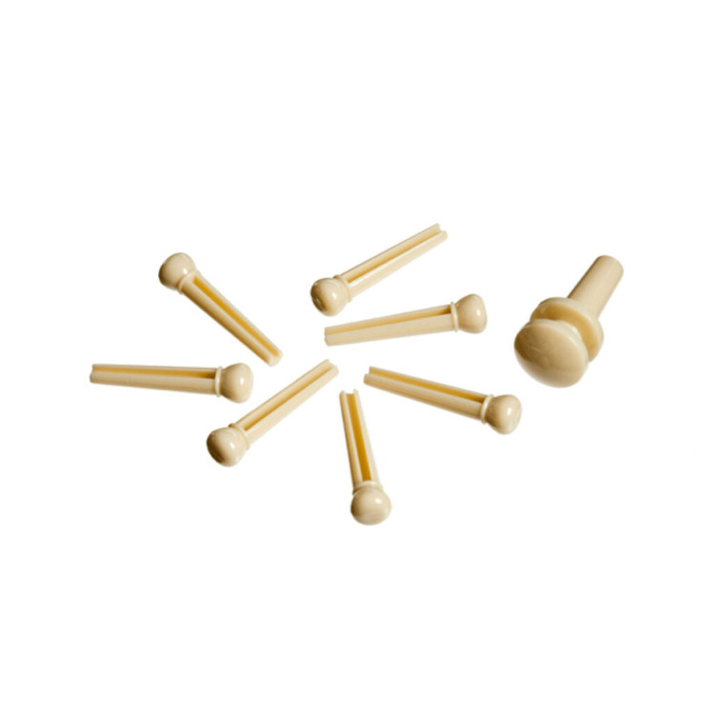 DAddario Injected Molded Bridge Pins with End Pin Ivory