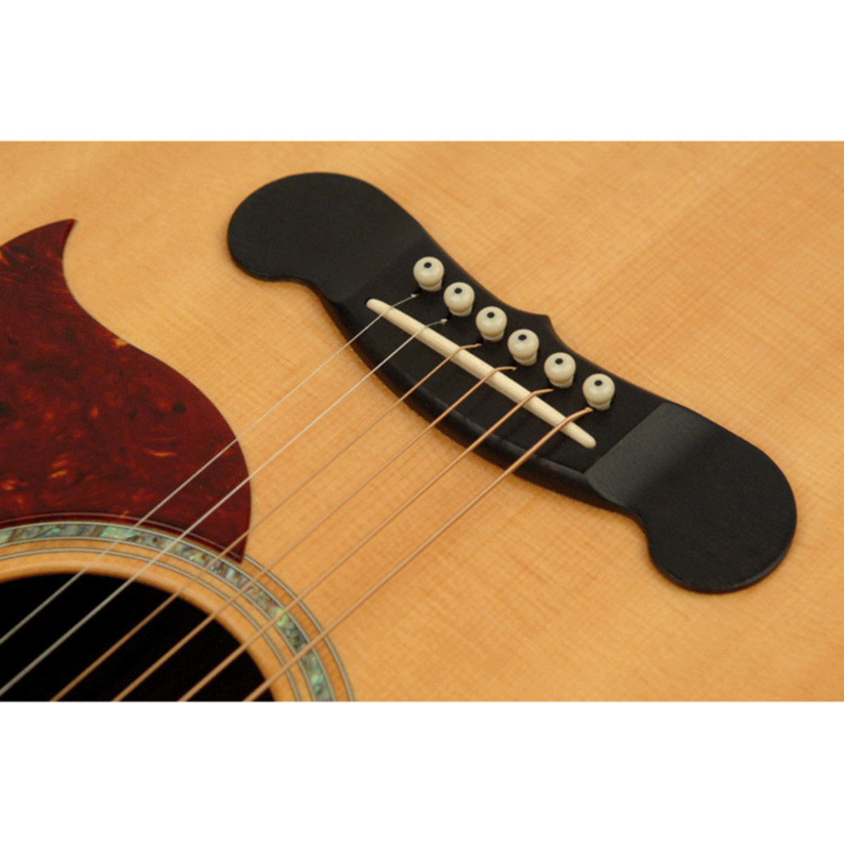 Planet Waves Injected Molded Bridge and End Pins Ivory and Black Dot - Image 2