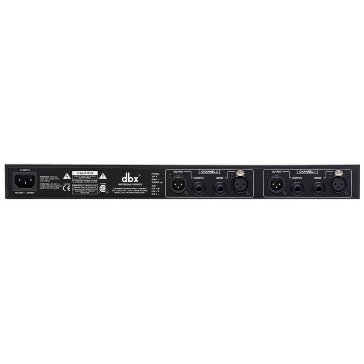 dbx 215s Dual 15-Band Constant Q Graphic EQ - Image 2