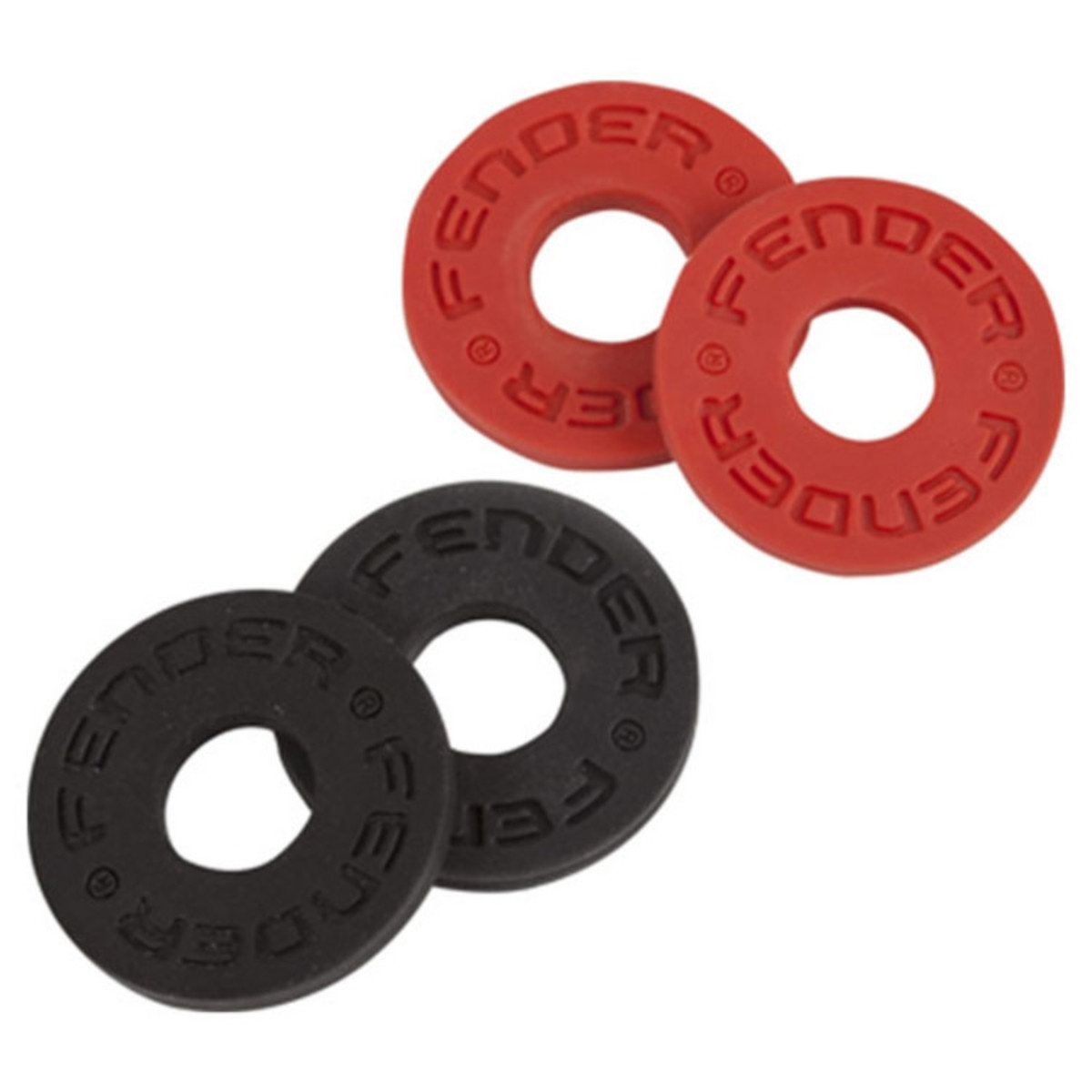 Fender Strap Blocks (4-Pack) Black and Red - Image 1