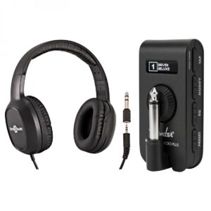 Fender Mustang Micro Plus and HP-210 Stereo Headphones 