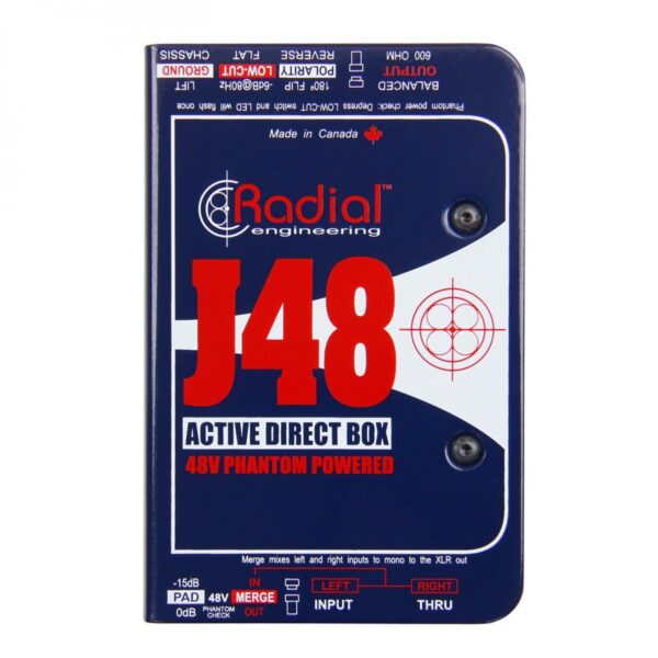 Radial J48 Phantom Powered Active DI Box - Image 1