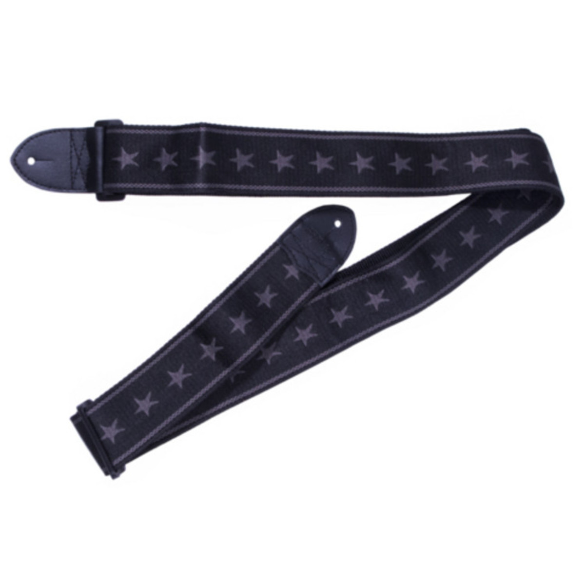Fender Nylon Stars and Stripes Guitar Strap Black/Grey - Image 1