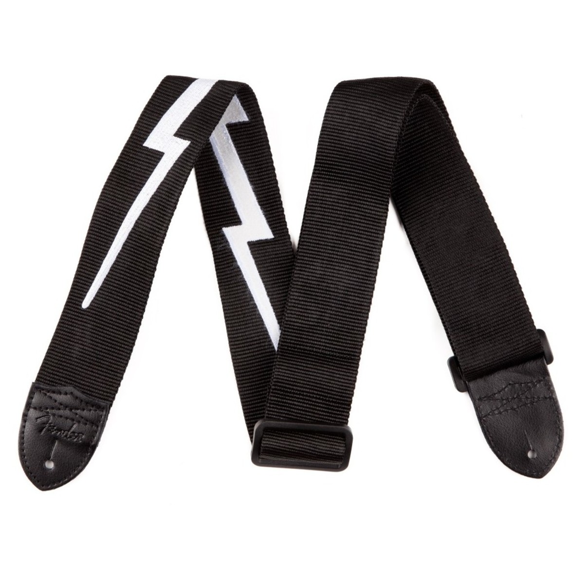 Fender 2" Nylon Lightning Bolt Strap Black - Image 1