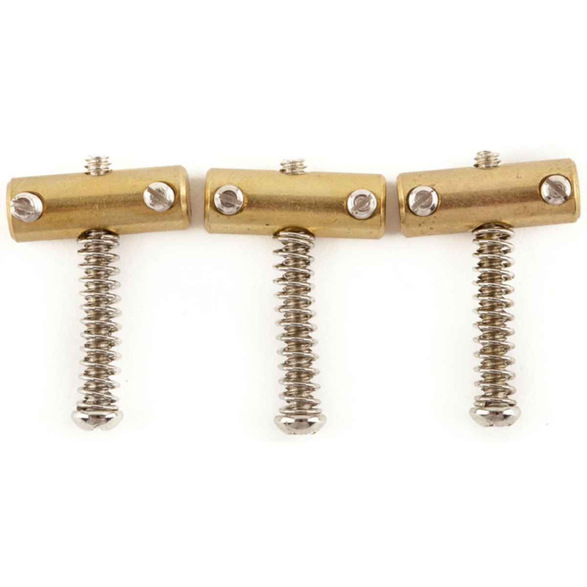 Fender American Vintage Telecaster Compensated Bridge Saddles Brass - Image 1