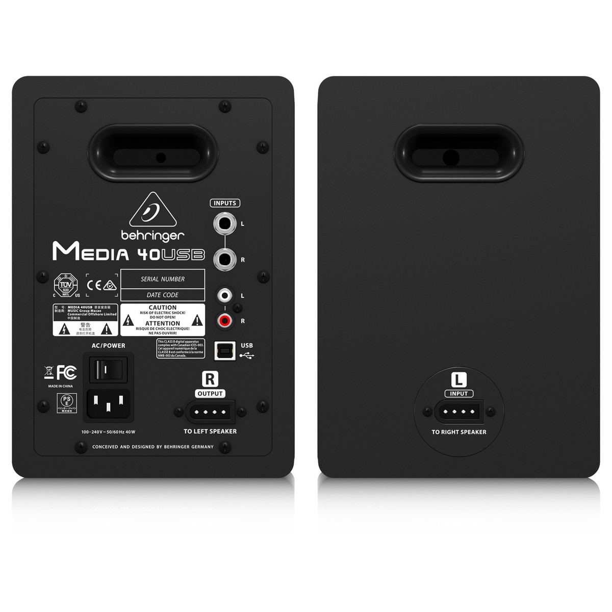 Behringer Media 40USB Bi-Amped Digital Monitor Speakers - Image 4