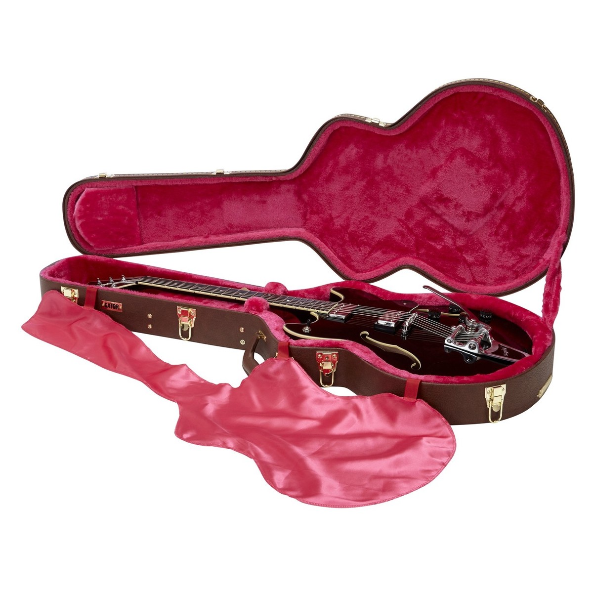 Gator GW-335-BROWN Deluxe Semi-Hollow Electric Guitar Case - Image 4