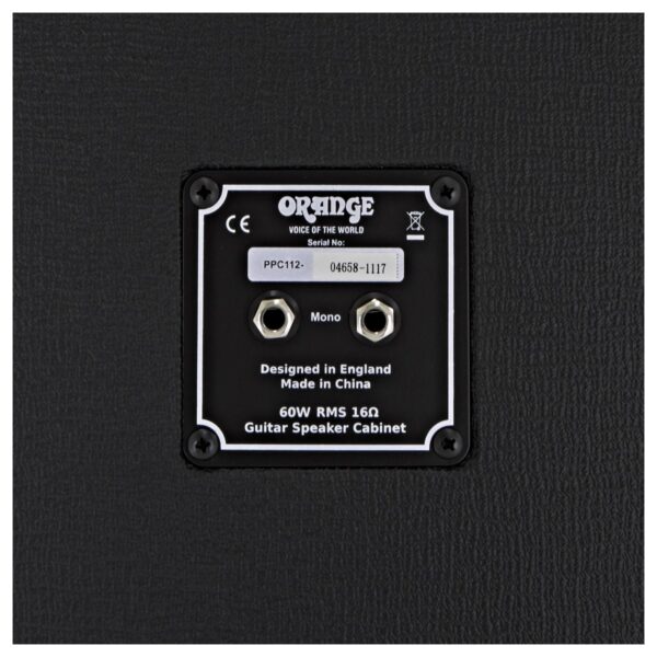 Orange PPC112 1x12 Closed Back Speaker Cab Black