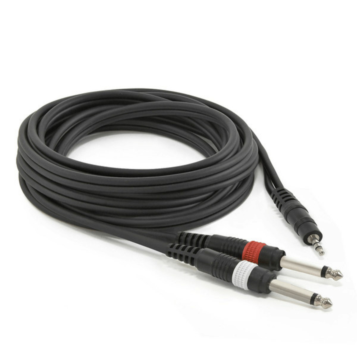 Stereo Minijack - Mono Jack (x2) Cable 6m - Image 1
