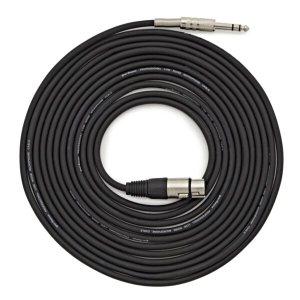 XLR (F) - Balanced 1/4 Jack Pro Cable 6m - Image 1