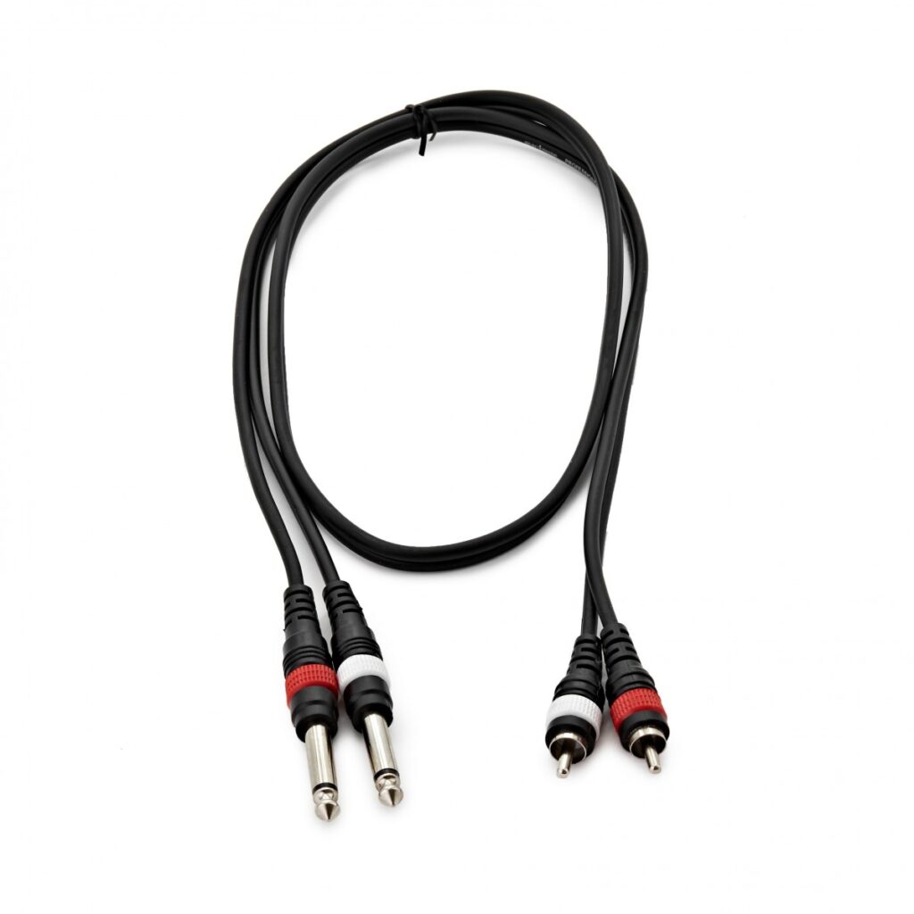 Essentials Dual Jack to RCA Phono Cable 1m