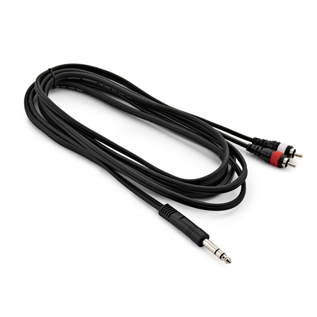 Stereo Jack - Phono (2x) Cable 3m
