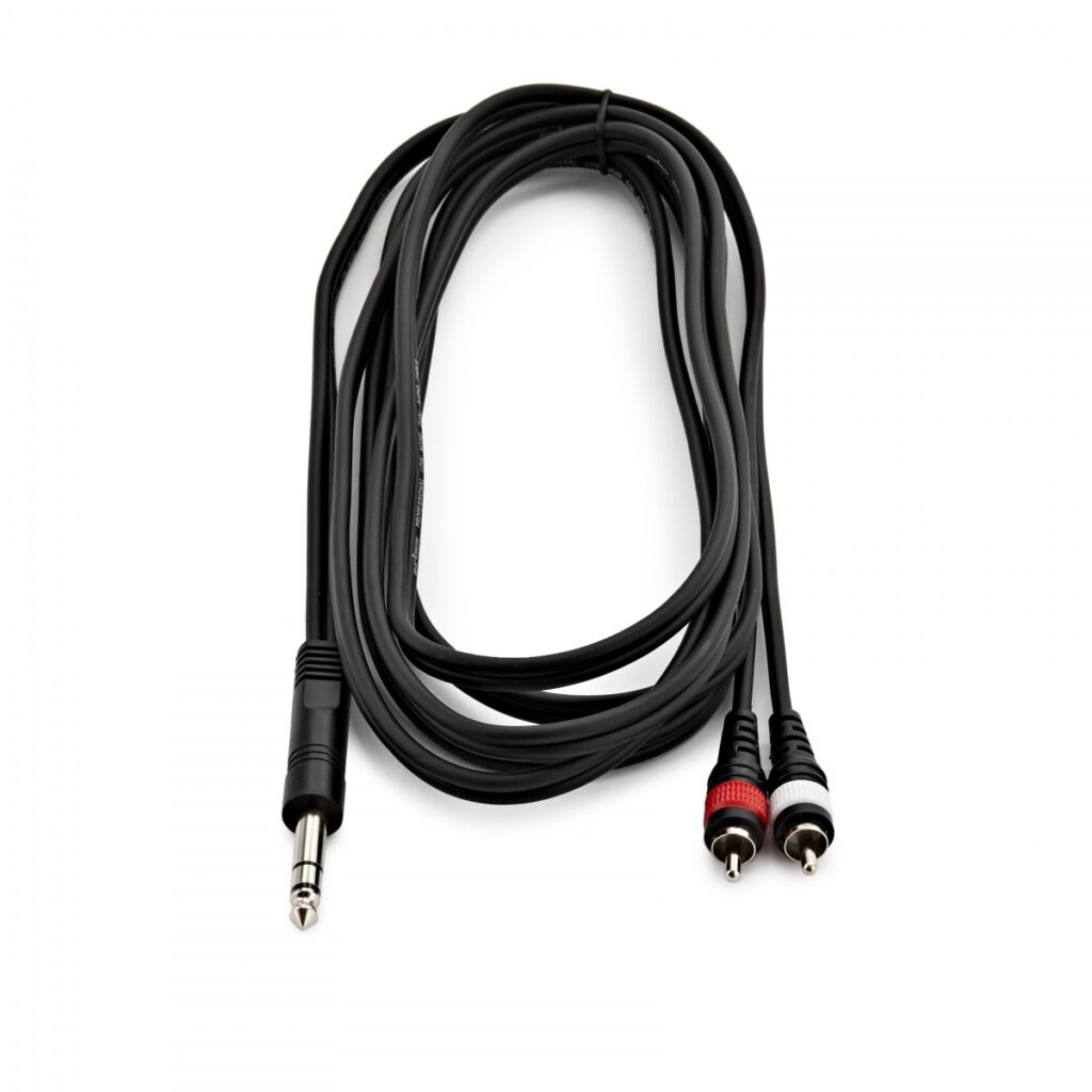 Stereo Jack - Phono (2x) Cable 3m