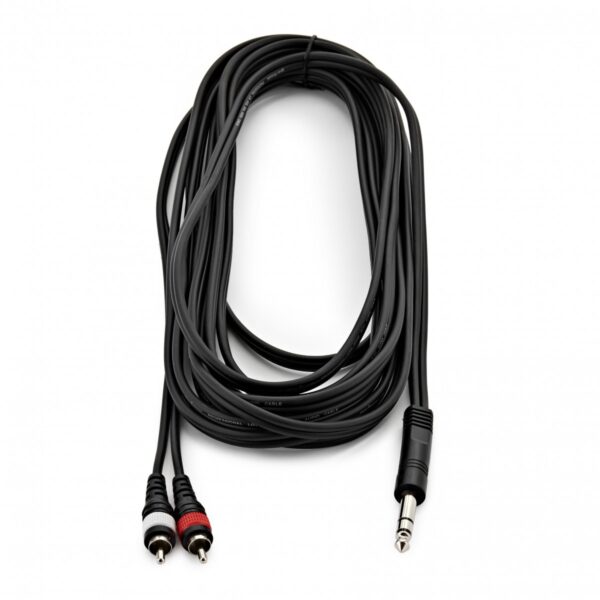 Essentials Stereo Jack to RCA Phono Cable 6m - Image 1