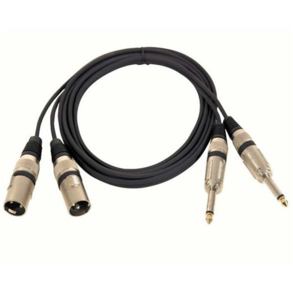 Essentials Dual XLR to Dual Jack Cable 9m - Image 2
