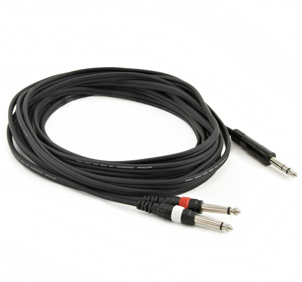 Stereo Jack - Mono Jack(x2) Cable 9m