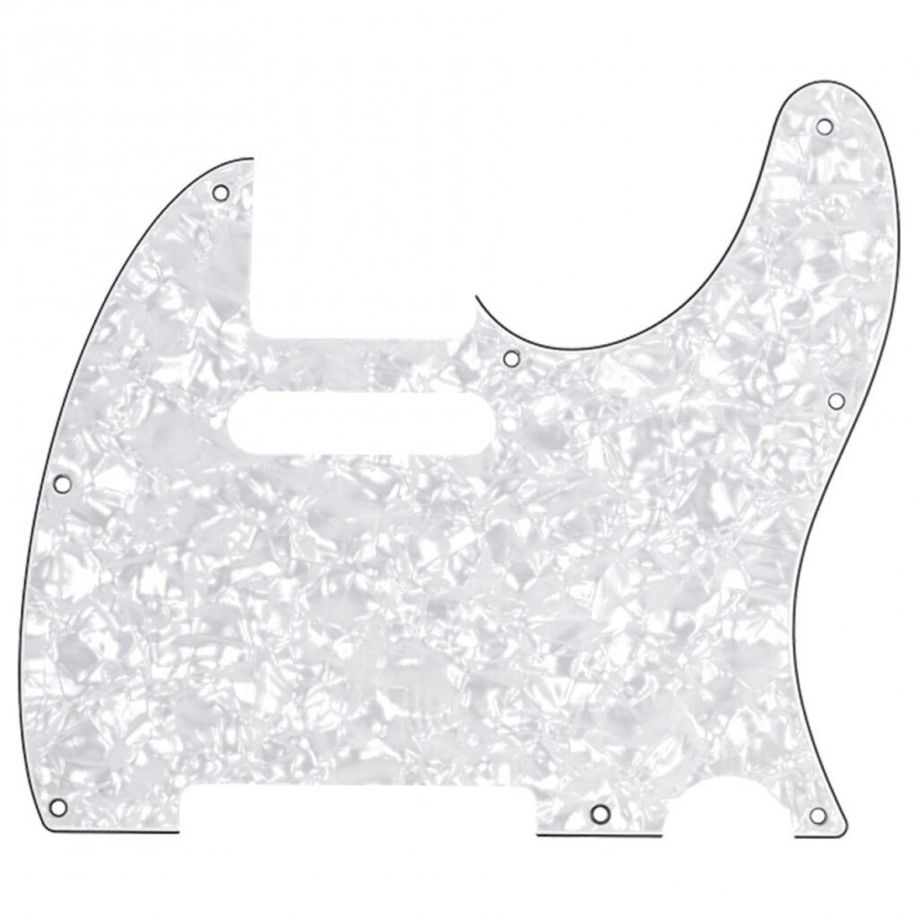 Fender Pickguard Telecaster 8-Hole Mount White Pearl 4-Ply