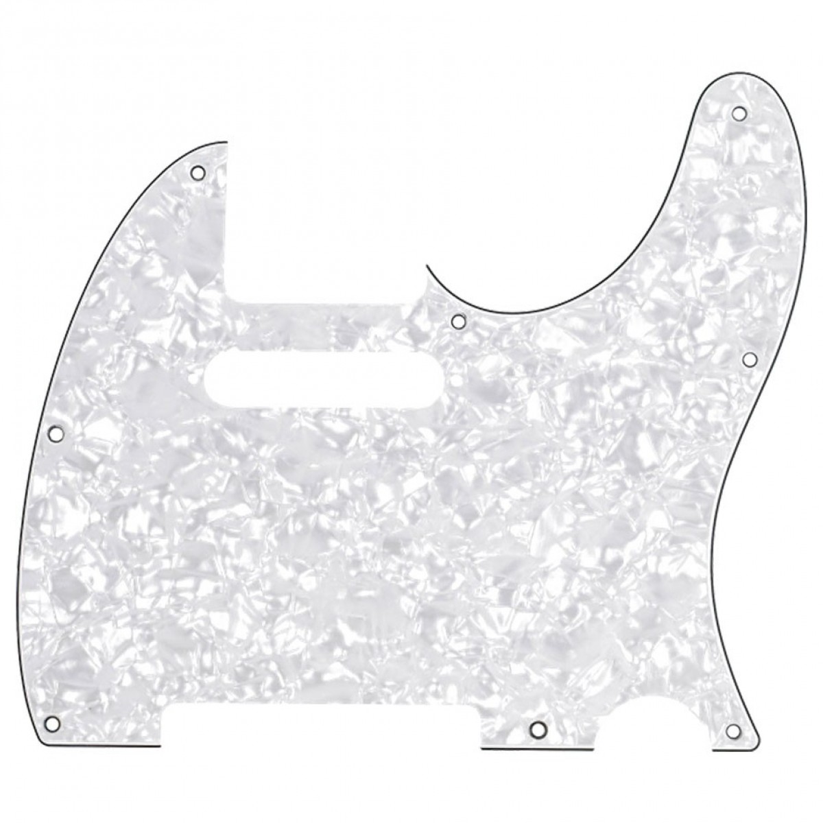 Fender Pickguard Telecaster 8-Hole Mount White Pearl 4-Ply - Image 1