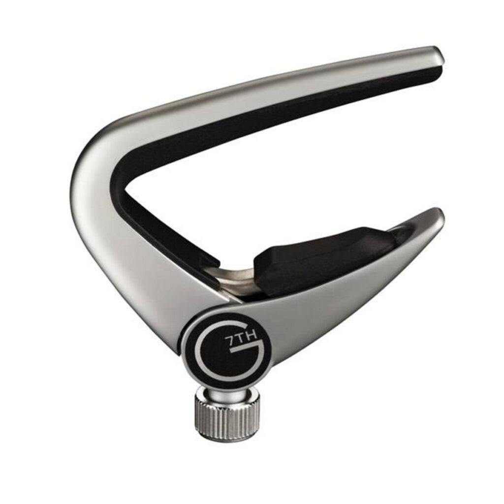 G7th Newport Low Profile Acoustic Capo Silver