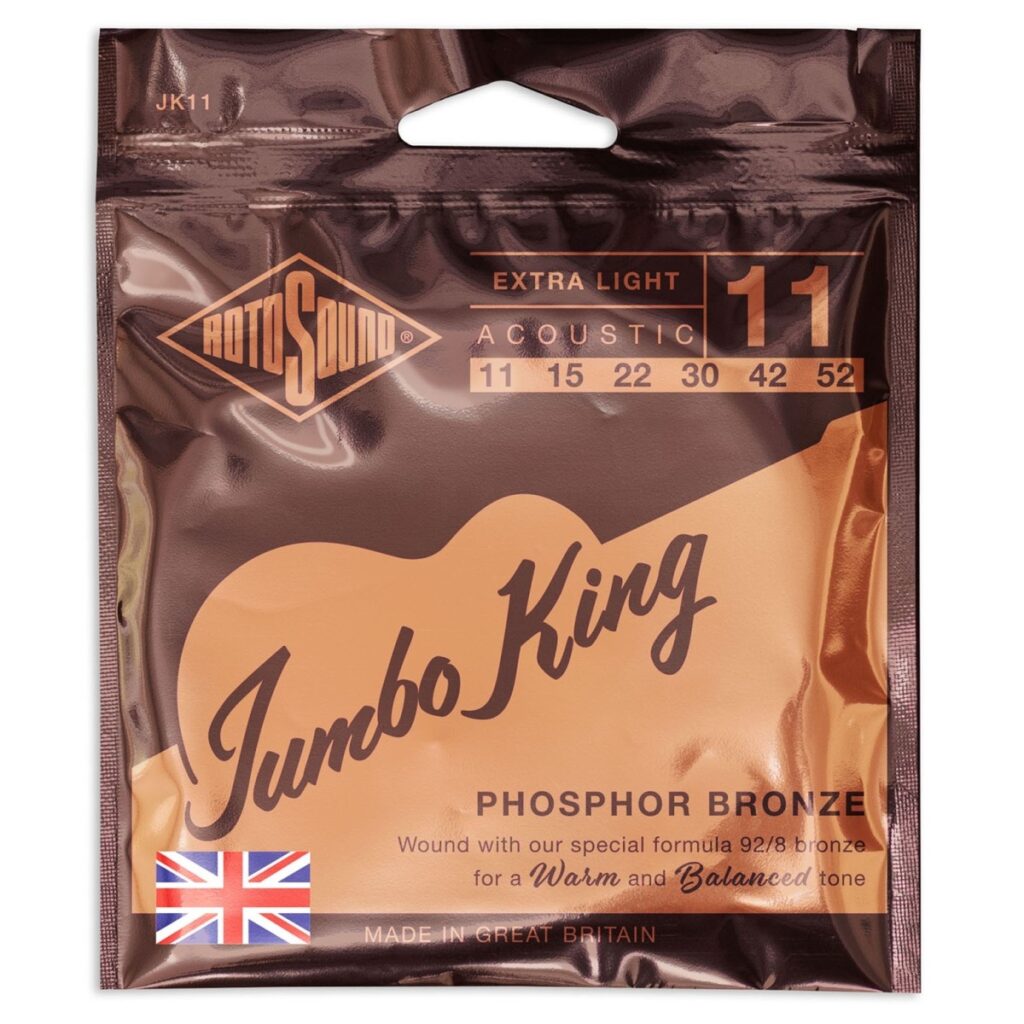 Rotosound Jumbo King JK11 Phosphor Bronze Acoustic Strings 11-52