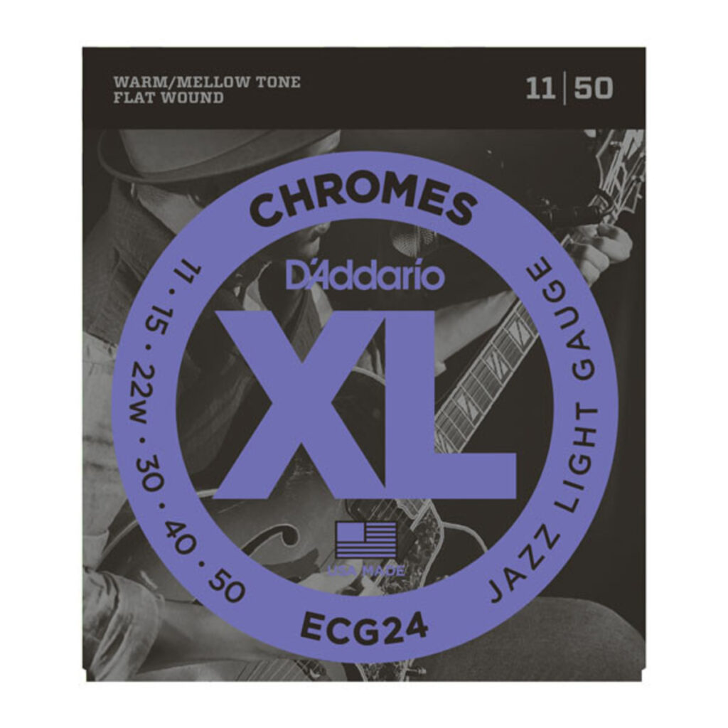 DAddario ECG24 XL Flatwound Chromes Jazz Light 11-50