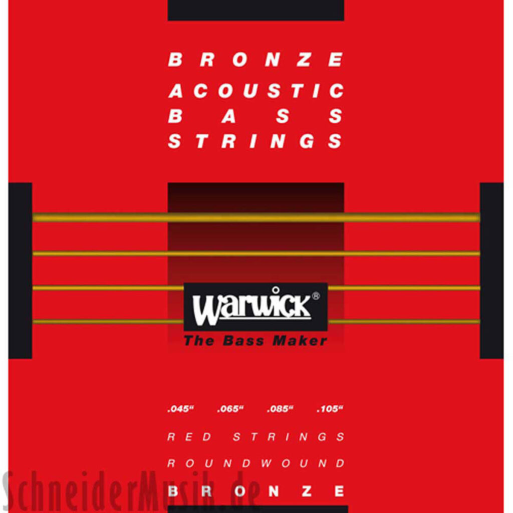 Warwick Red Bronze Acoustic Bass Strings 4 Medium Scale Strings
