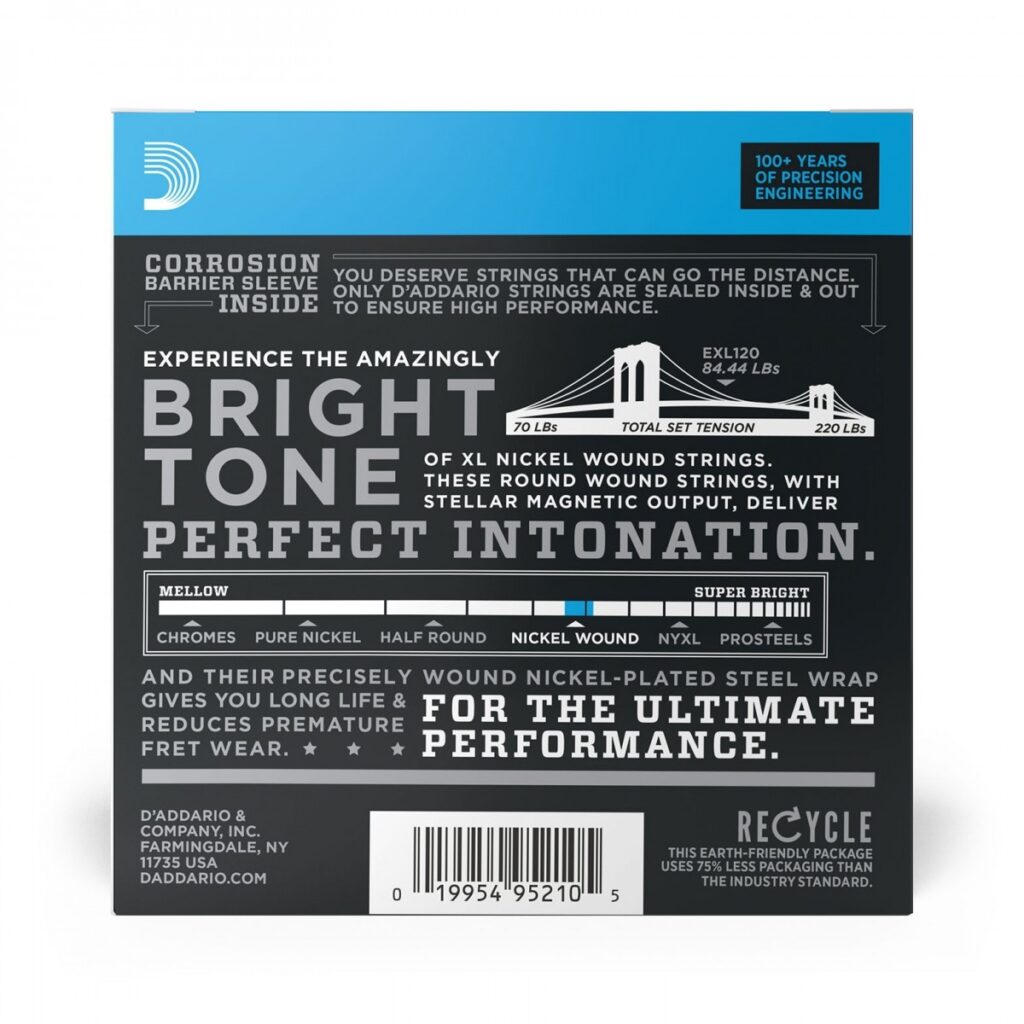 DAddario EXL120-10P Electric Strings 10 Pack