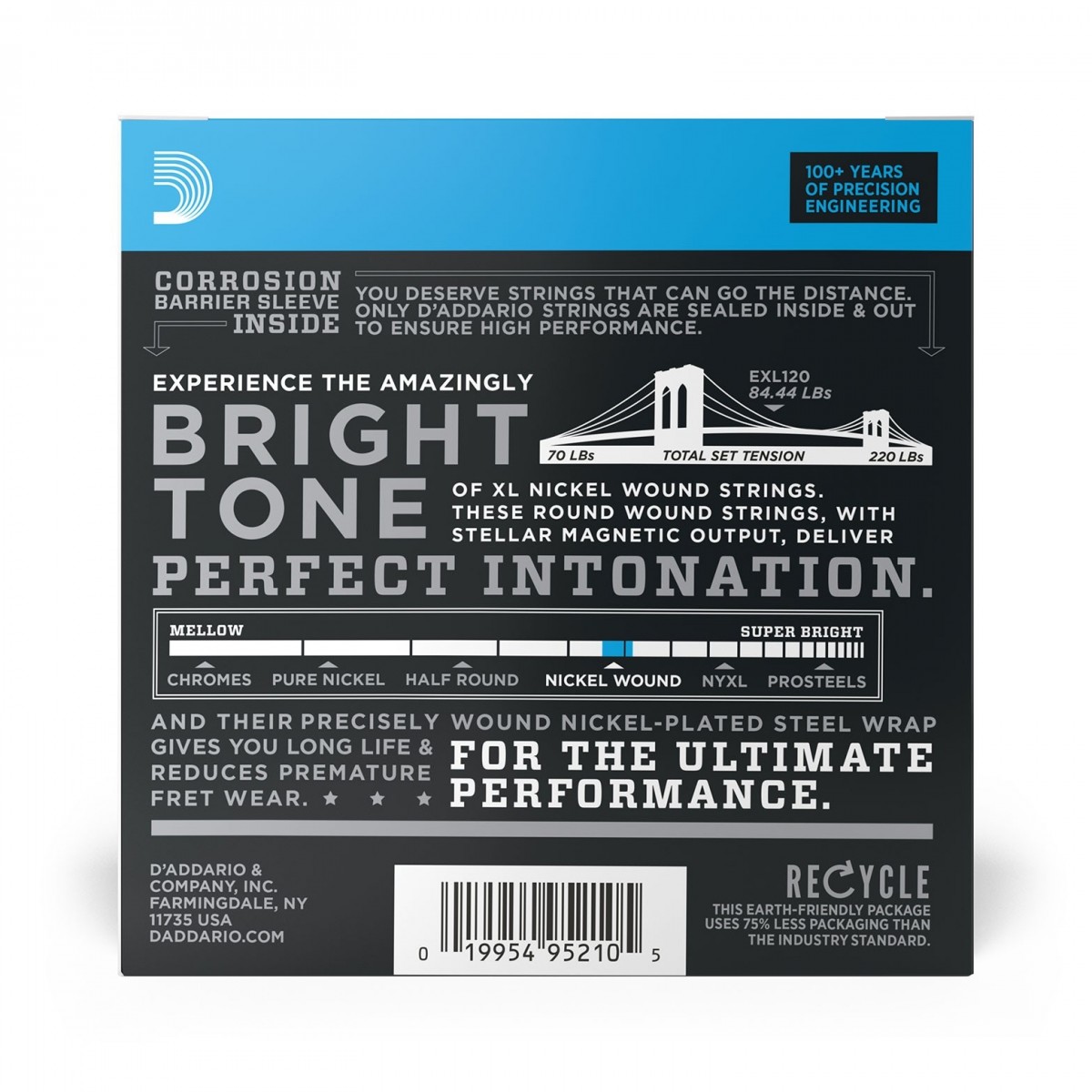 DAddario EXL120-10P Electric Strings 10 Pack - Image 3
