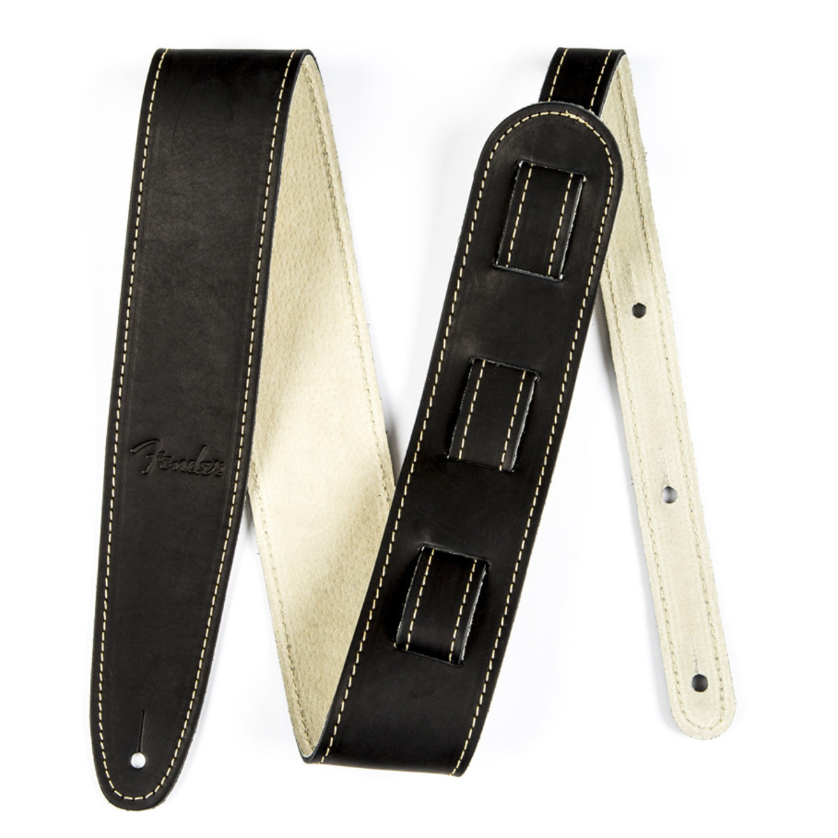 Fender Ball Glove Leather Strap Black - Image 1