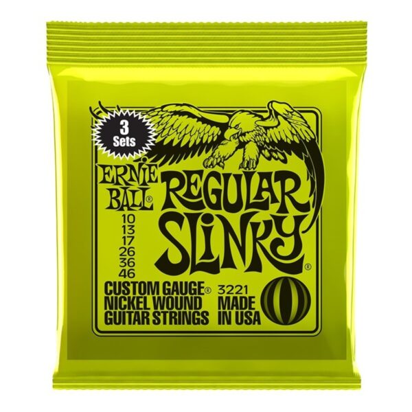 Ernie Ball 3221 Regular Slinky 10-46 3 Pack - Image 1