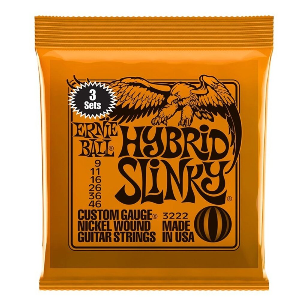 Ernie Ball 3222 Hybrid Slinky Guitar Strings 3 Pack (9 - 46)