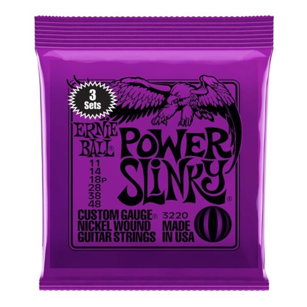 Ernie Ball 3220 Power Slinky 11-48 3 Pack - Image 1