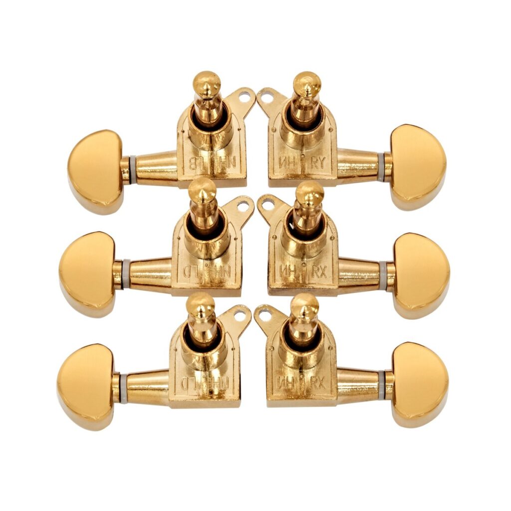 Guitarworks Tuning Machines 3-A-Side Kidney Keys Gold