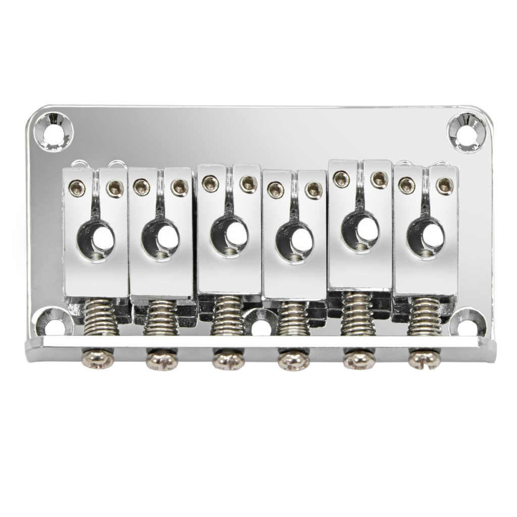 Guitarworks Hardtail Guitar Bridge Chrome