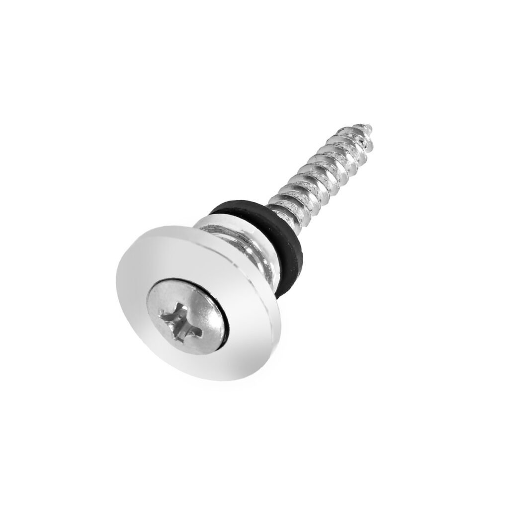 Guitarworks Strap Button & Pin Chrome