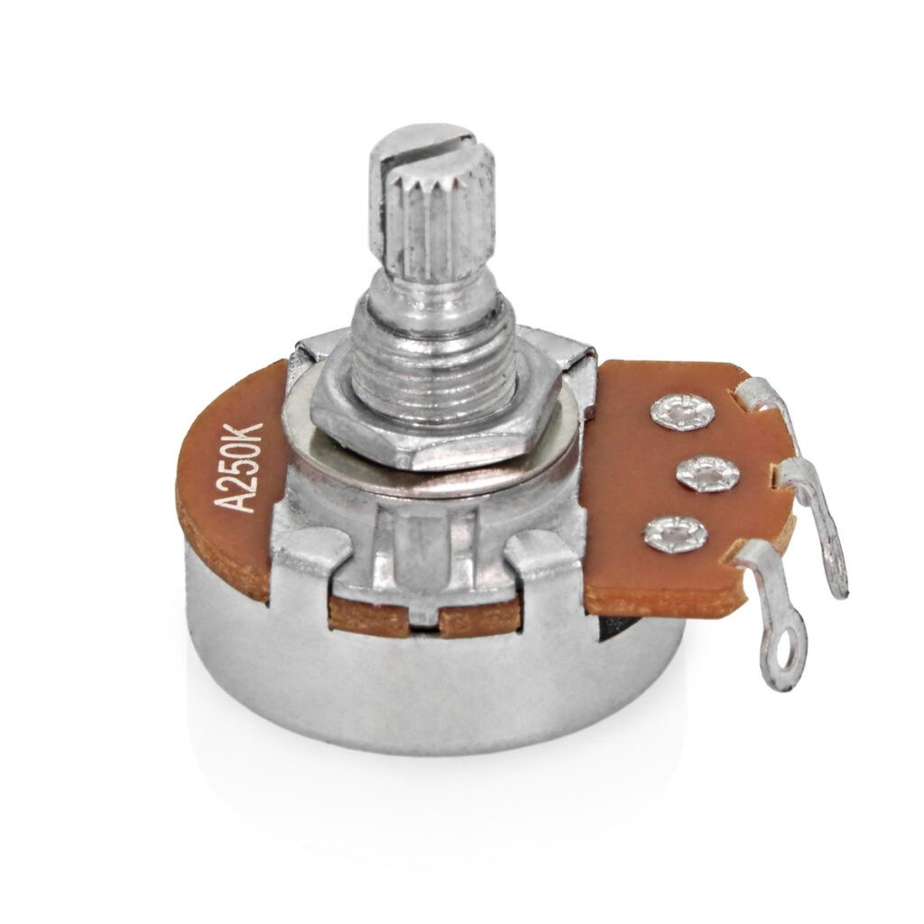 Guitarworks Volume Pot 250K Split Knurled Shaft