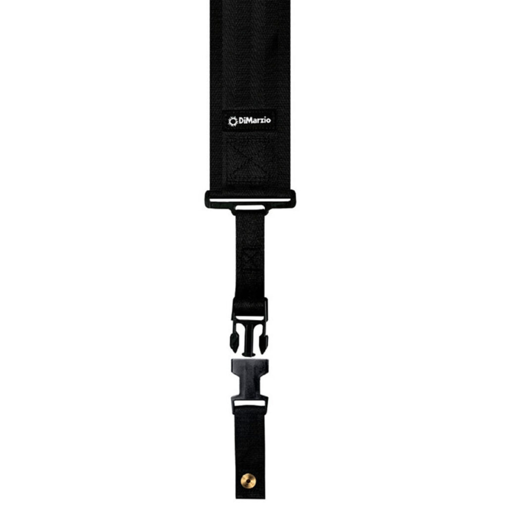 DiMarzio ClipLock 3" Wide Nylon Quick Release Black Guitar Strap
