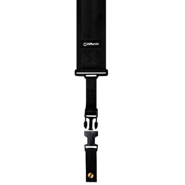 DiMarzio ClipLock 3" Wide Nylon Quick Release Black Guitar Strap - Image 1