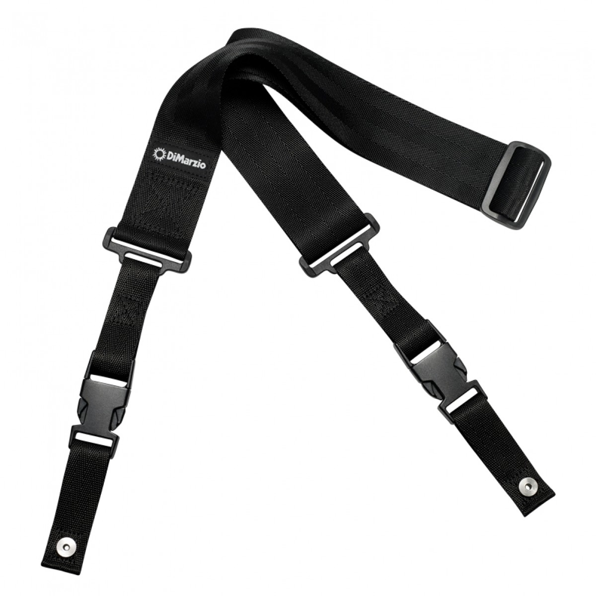 DiMarzio ClipLock Quick Release Guitar Strap Black - Image 1