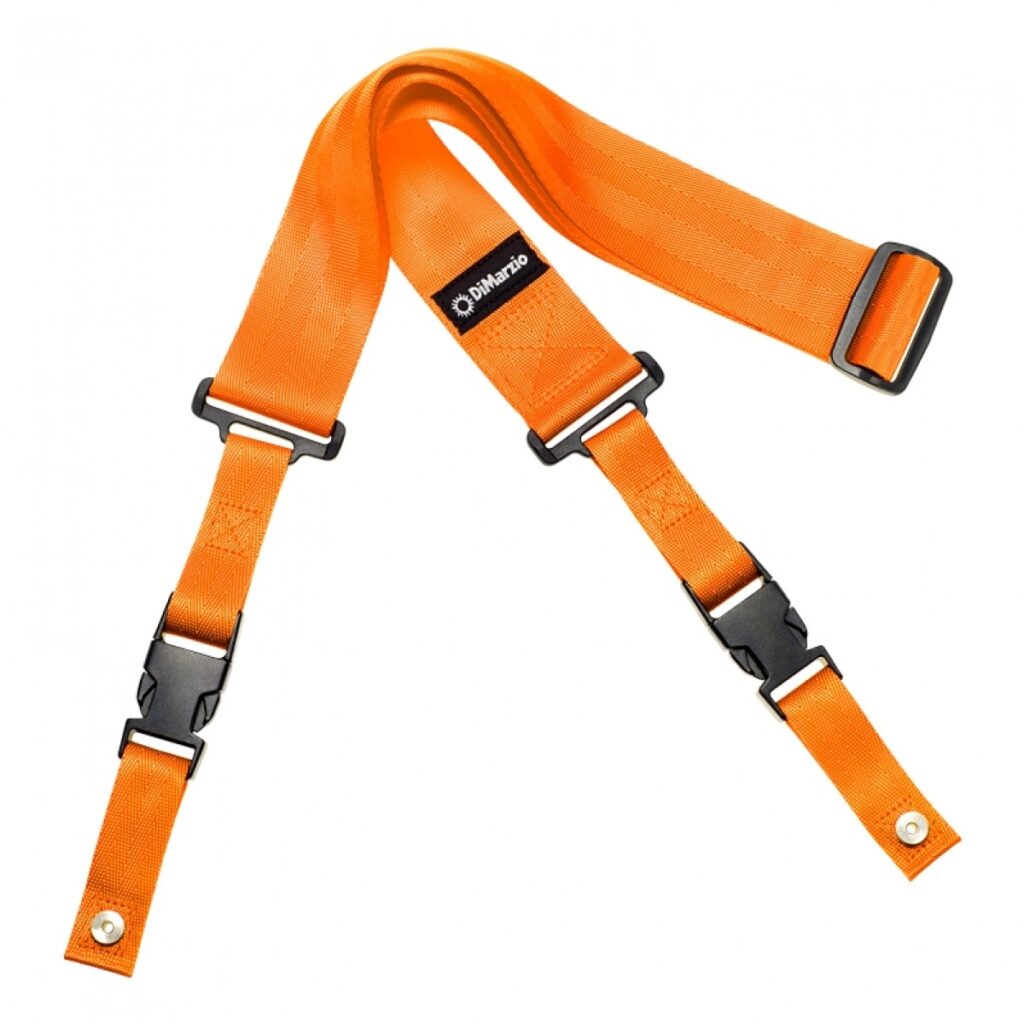 DiMarzio ClipLock Quick Release Guitar Strap Orange
