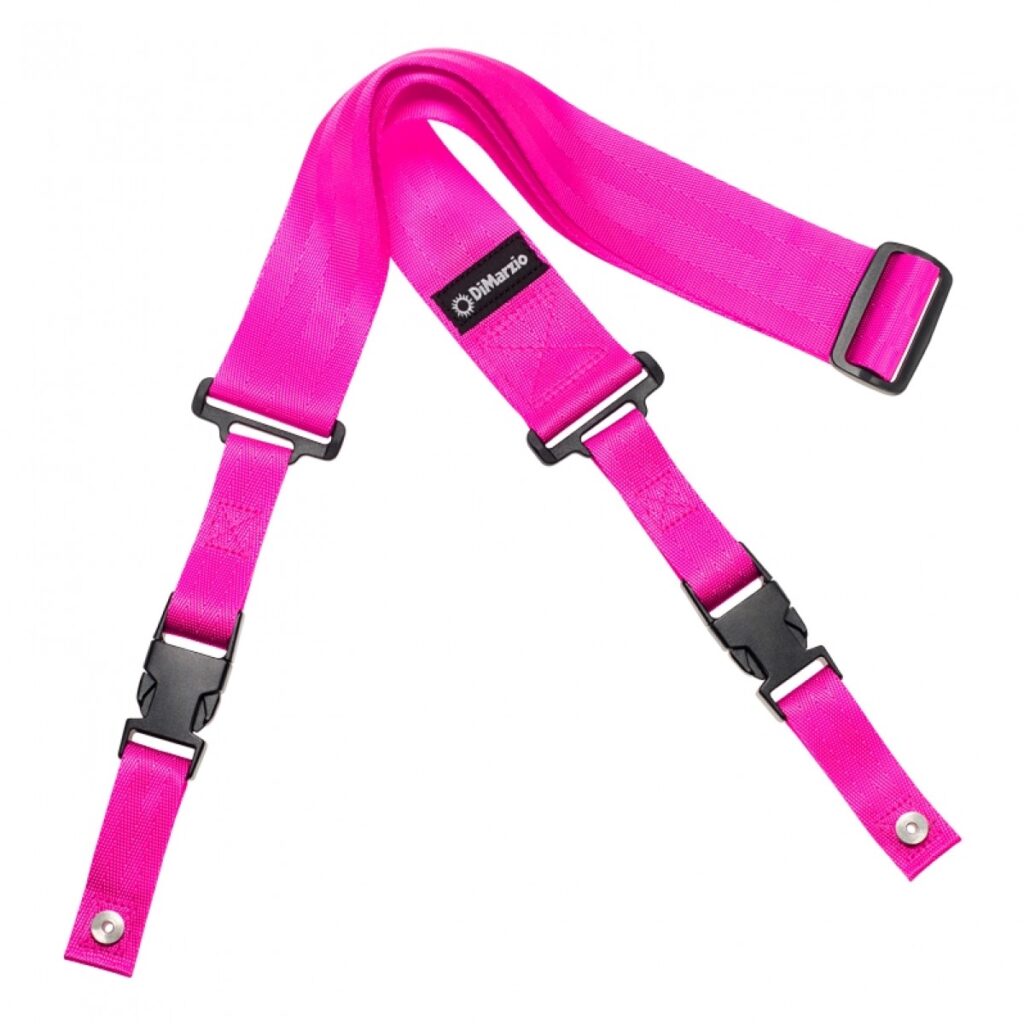 DiMarzio ClipLock Quick Release Guitar Strap Pink
