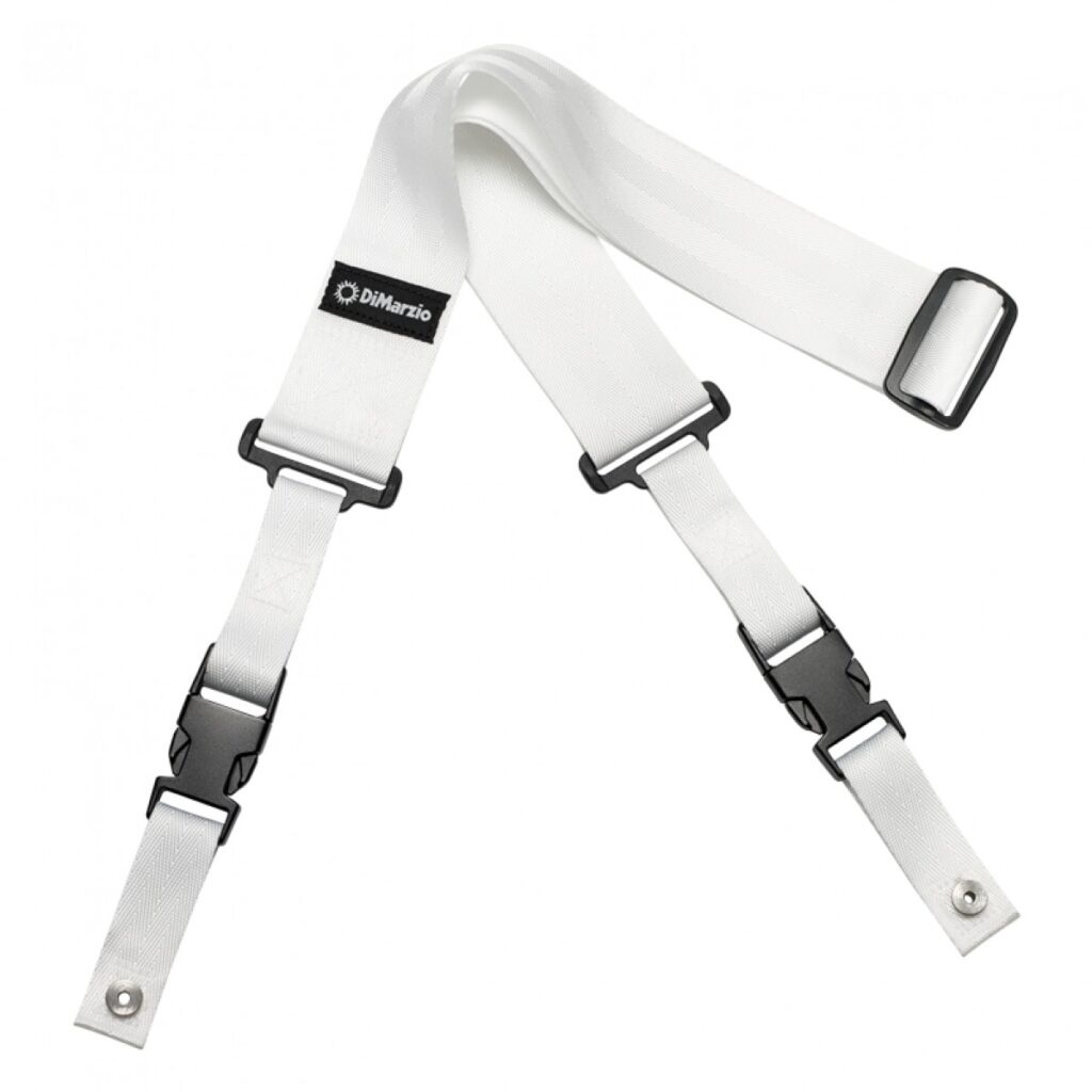 DiMarzio ClipLock Quick Release Guitar Strap White