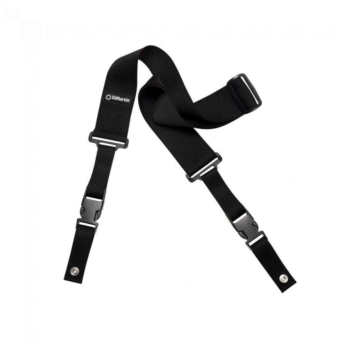 DiMarzio ClipLock Quick Release Guitar Strap Cordura Black - Image 1