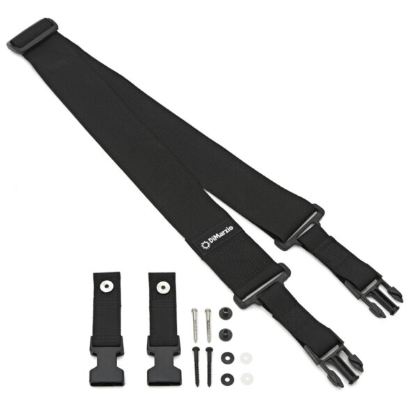 DiMarzio ClipLock Quick Release Guitar Strap Cordura Black - Image 2