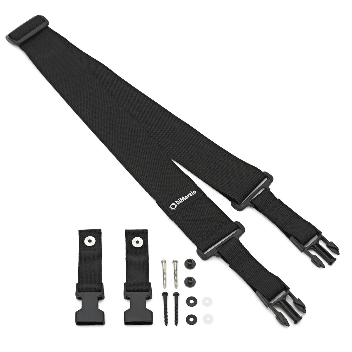 DiMarzio ClipLock Quick Release Guitar Strap Cordura Black - Image 2