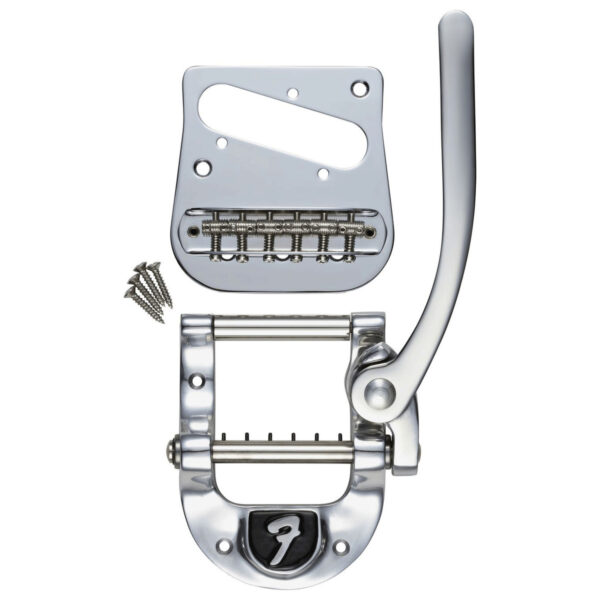 Bigsby B5 Telecaster Vibrato Kit with Fender F Stamp Chrome - Image 1