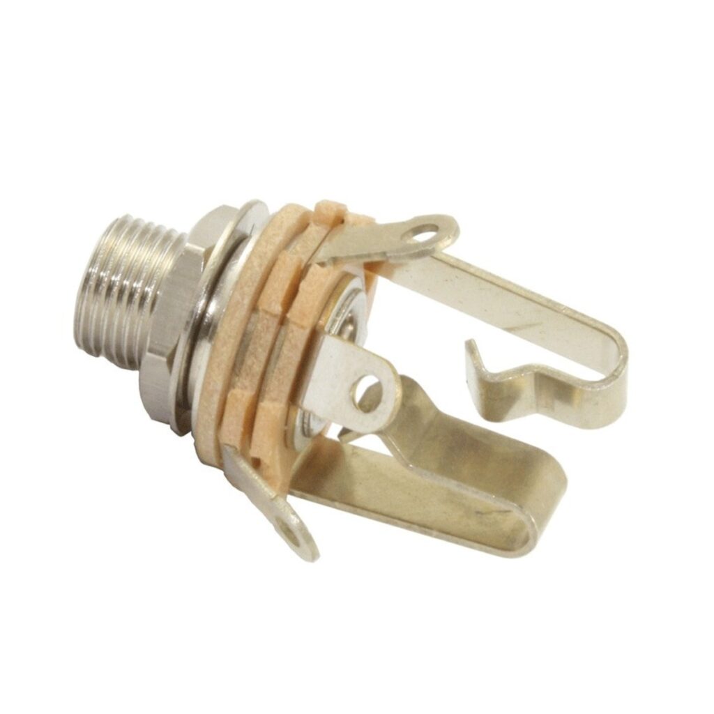 Switchcraft L12B Stereo Jack Socket 1/4" wi 3/8" (9.5mm) Thread